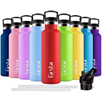 Grsta Botella Agua Acero Inoxidable - Termo para Agua Fria 350ml-Rojo Botella Termica sin BPA Aislamiento de Vacío de…